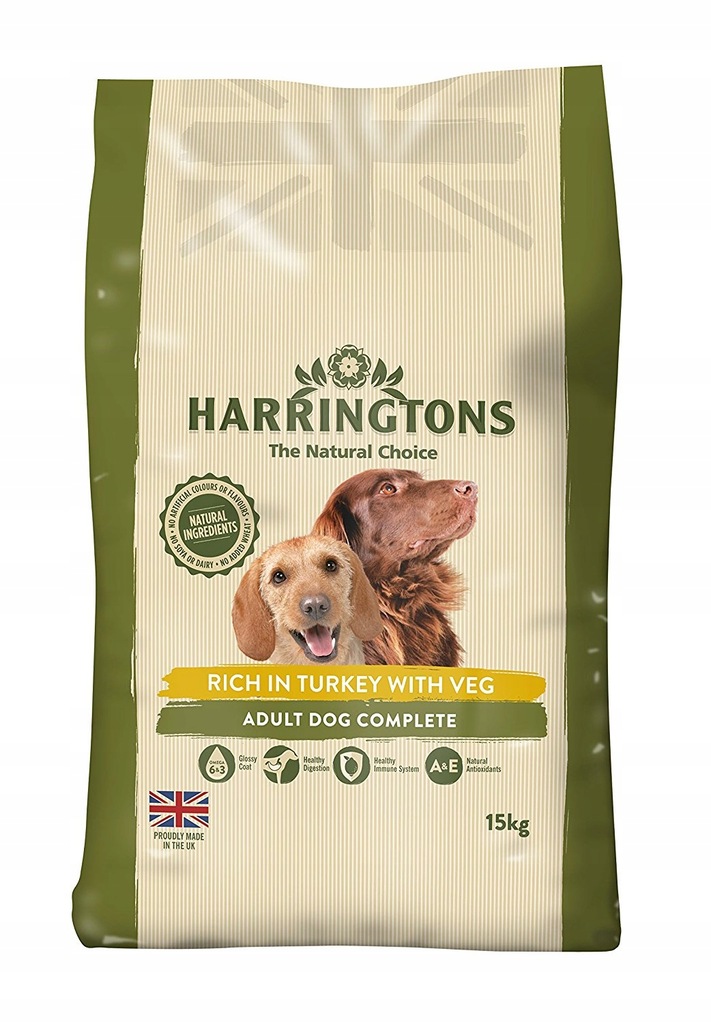 Harringtons Sucha Karma dla Psów Indyk 15kg