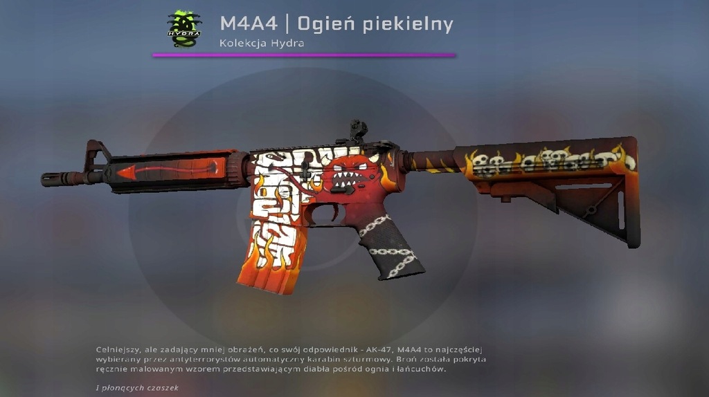 M4A4 Hellfire (Ogień piekielny) FN - skin do CS GO
