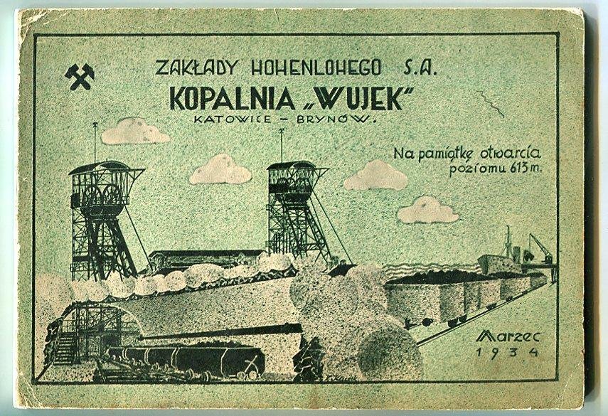KATOWICE BRYNÓW -- Kopalnia WUJEK - 1934 rok