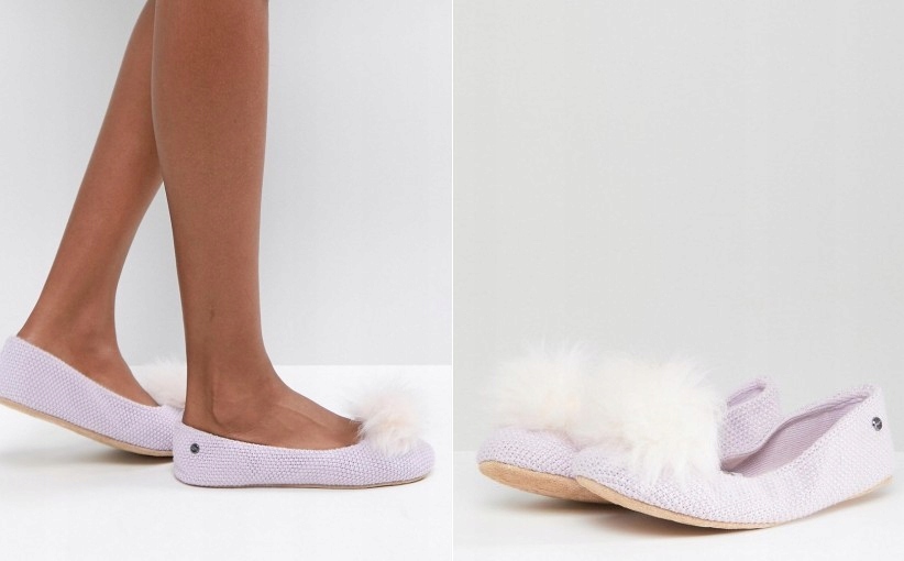 135B01268 UGG KAPCIE Z POMPONEM 38,5