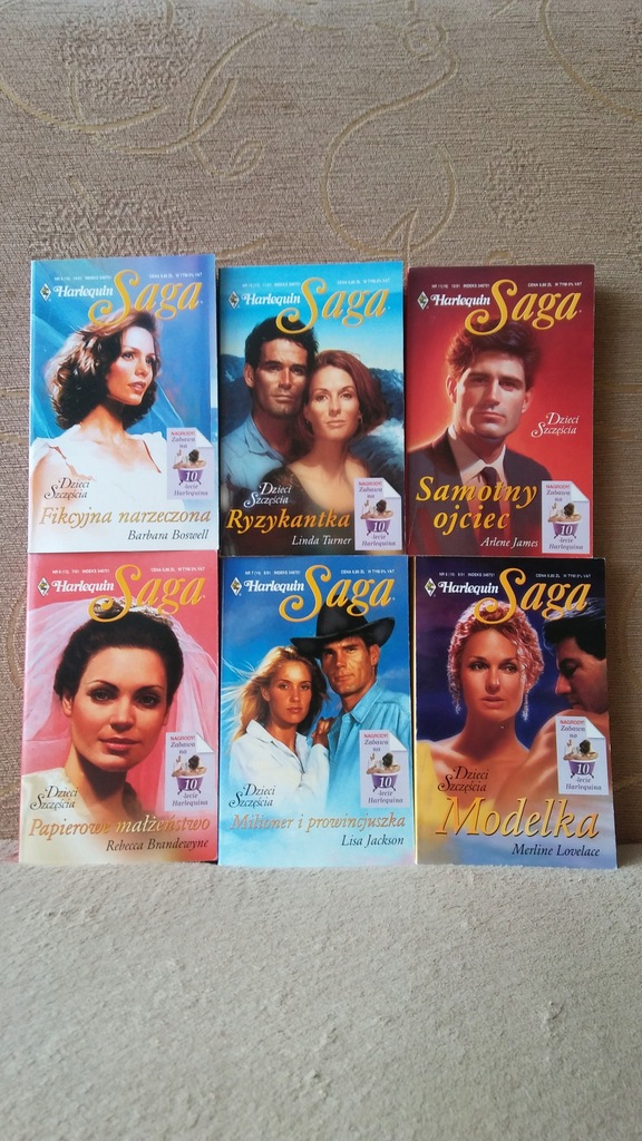 15 Książki Harlequin z serii Saga 12 szt Romans