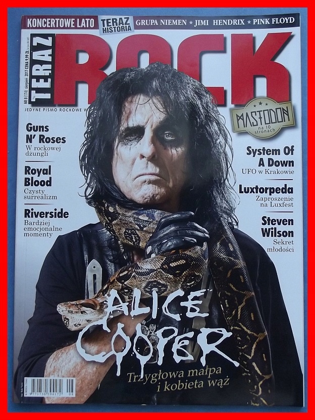TERAZ ROCK - 8/2017 (174) - MASTODON, ALICE COOPER