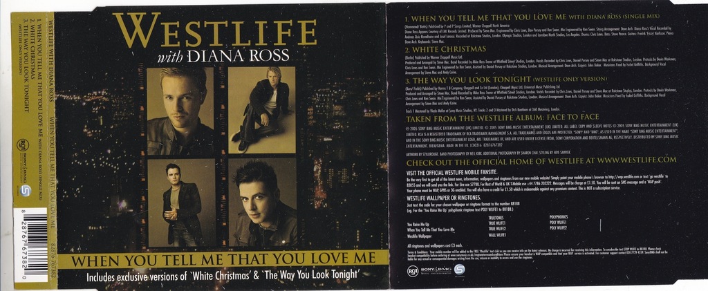 Westlife Diana Ross When You Tell Me That You Love