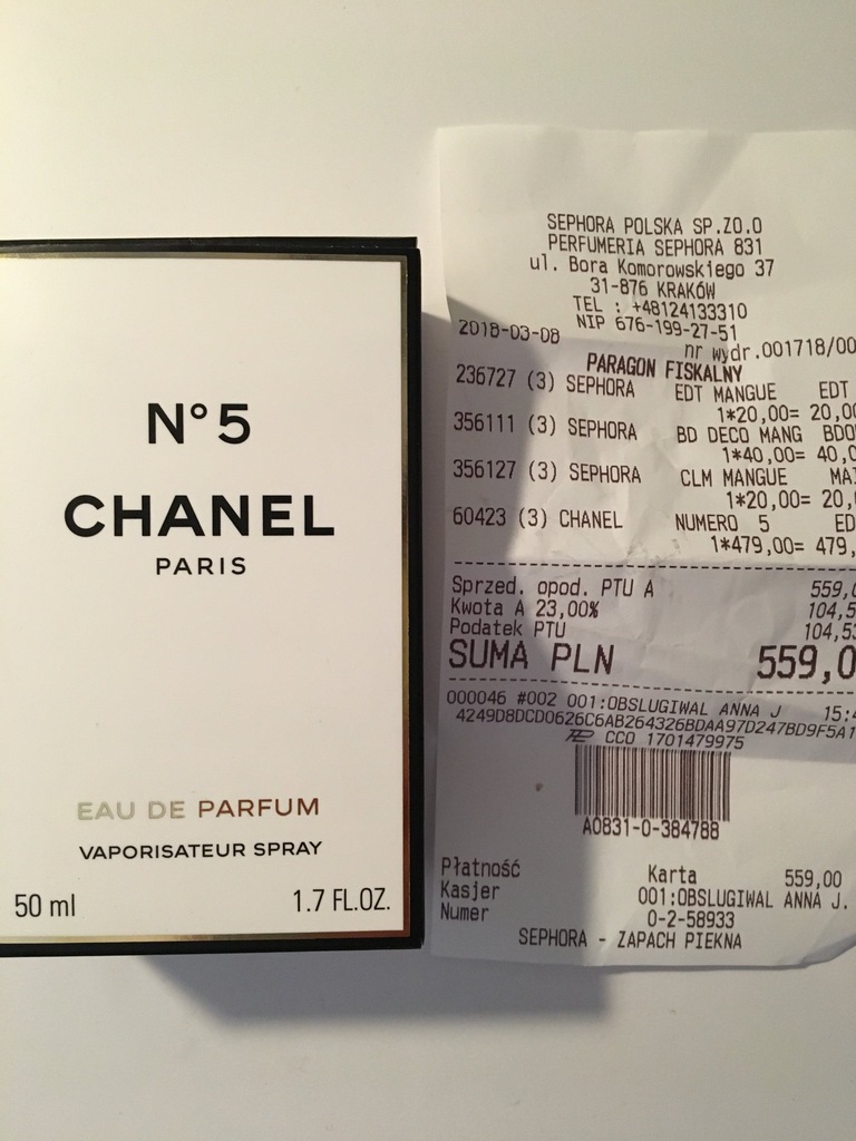 Nowe perfumy Chanel No 5 eau de parfum Sephora - 7270398462