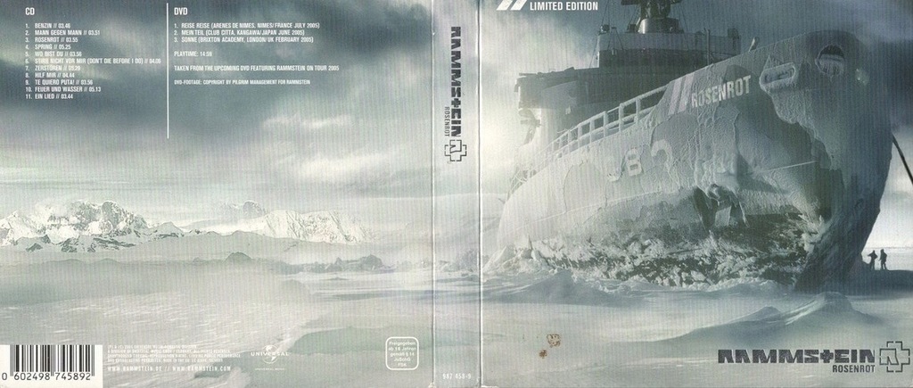 Rammstein - Rosenrot Cd/dvd Limited edition