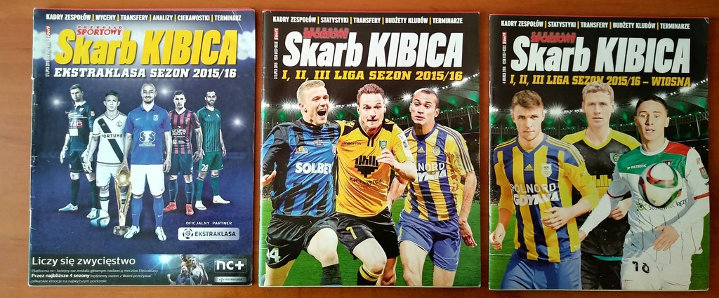 Skarb Kibica Ekstraklasa I II III Liga 2015/16 x3