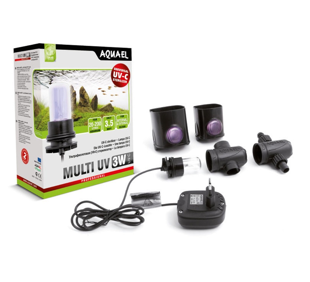 AQUAEL MULTI UV -C 3W - Sterylizator UV