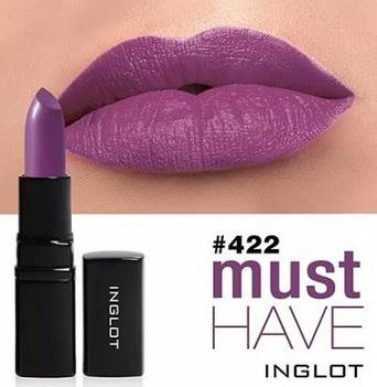 INGLOT MATTE MATOWA POMADKA DO UST 422 FIOLET