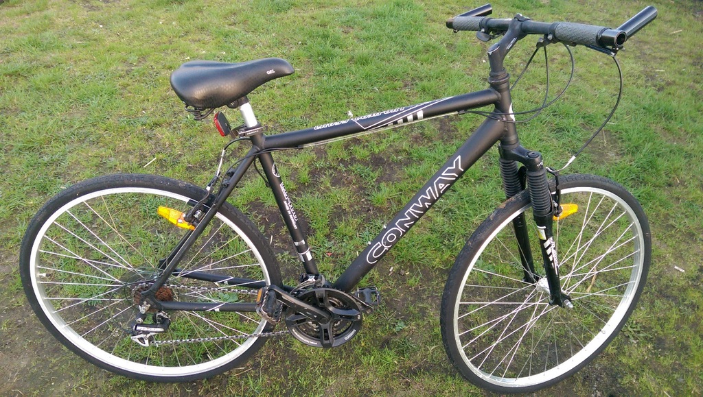 CONWAY CC400 CZARNY MAT ALU KOŁA 28 21 BIEGÓW