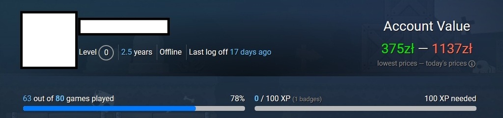 Sprzedam Konto Steam
