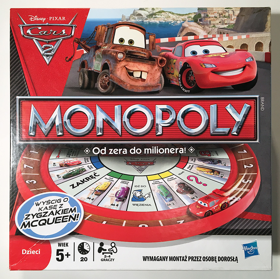 Gra Monopoly Auta Cars 2 Wersja Pl 7052853473 Oficjalne Archiwum Allegro