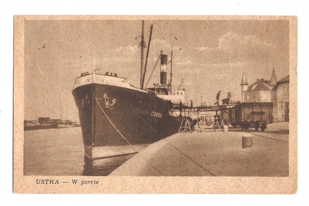 Ustka W porcie 1949 rWydanie Logo :GSiB