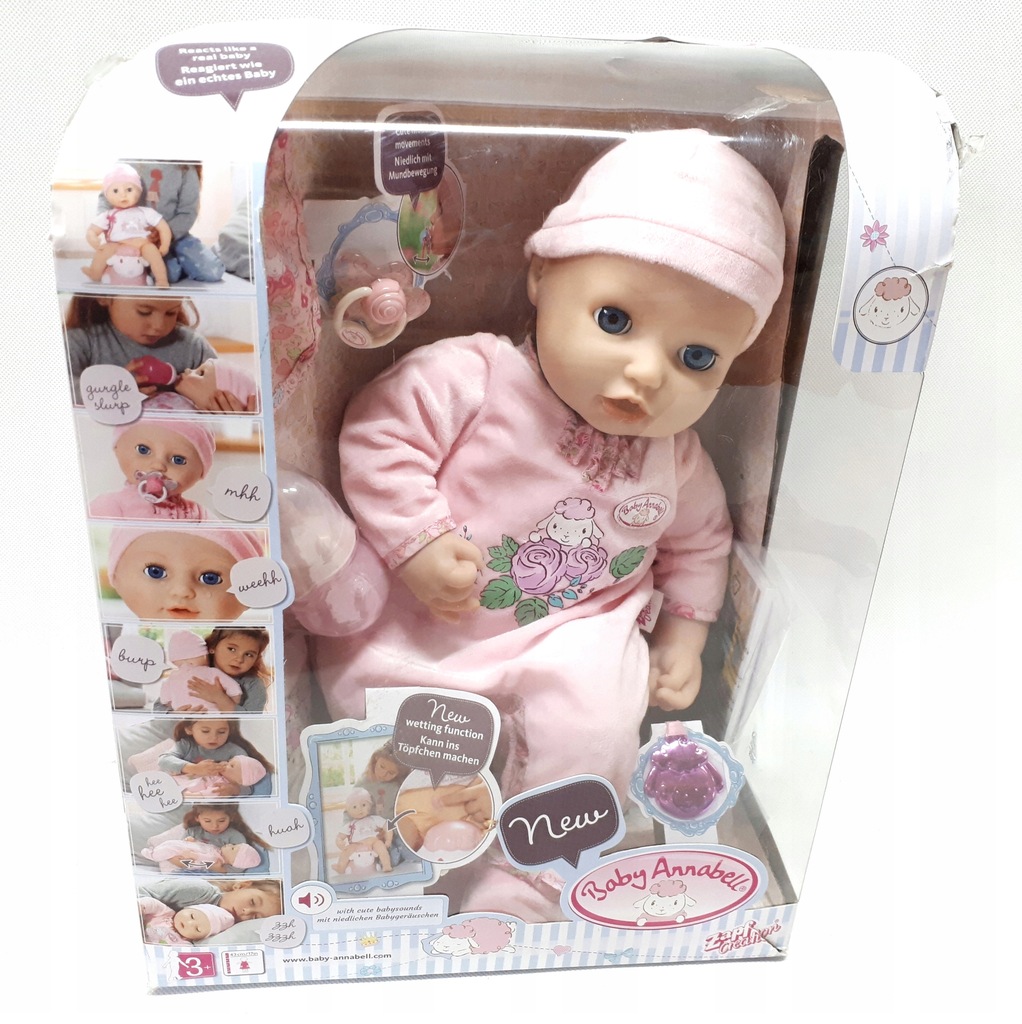 F04 Lalka Baby Annabell Funkcyjna płacze sika Zapf