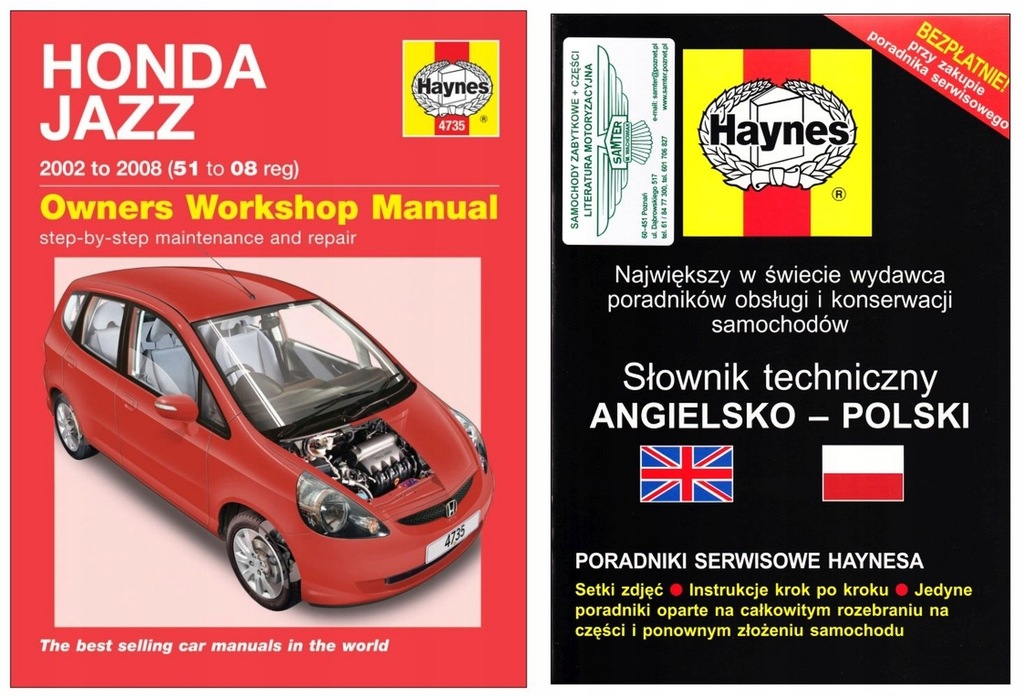 4735 Haynes Honda Jazz 2002-2008 51 To 08 workshop manual 