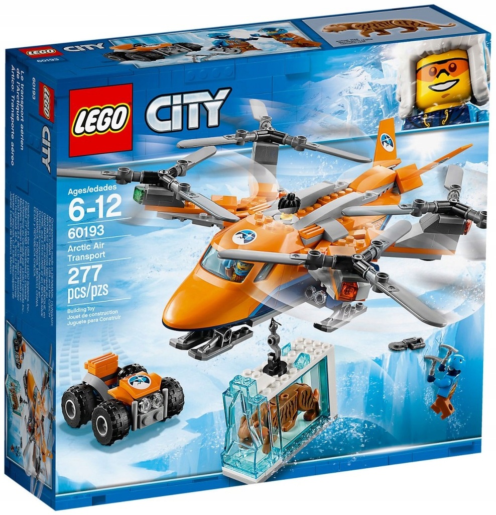 LEGO CITY 60192 ŁAZIK + 60193 HELIKOPTER + 2 KATAL - 7546640850 ...