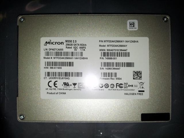 DYSK SSD MICRON/ CRUCIAL 256GB M550 2,5' SATA III