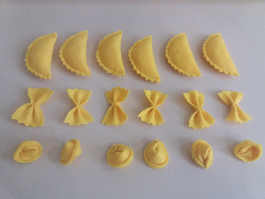 pierogi z filcu dla dzieci żywność jedzenie