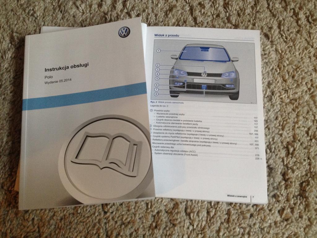 VW Volkswagen Polo polska instrukcja obsługi 2014-