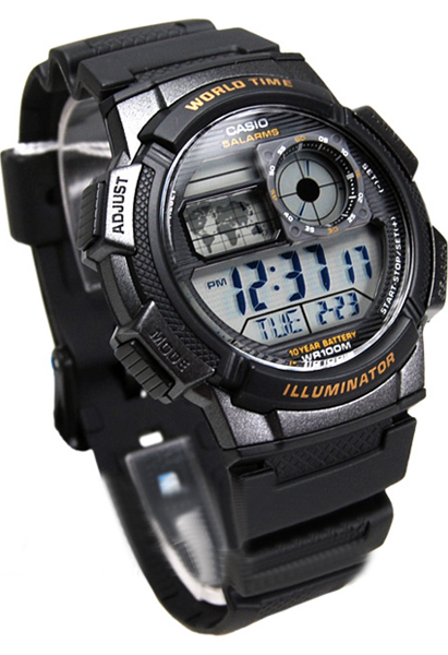 casio wr lithium gold