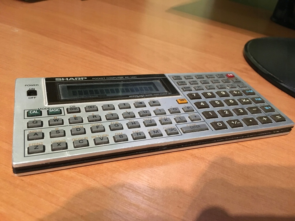 SHARP PC-1401 Pocket Computer, Kalk, BASIC 1983