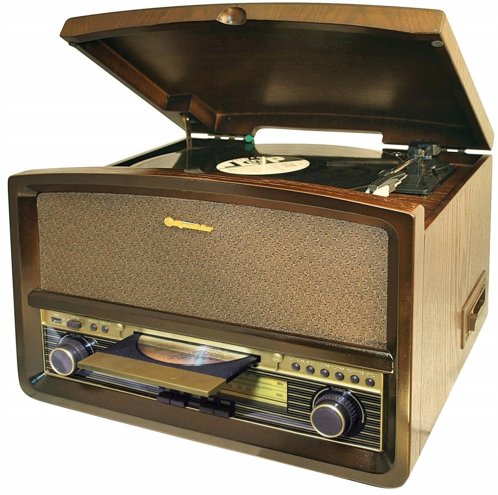 Roadstar HIF-1937 TUMPK Gramofon CD Kasety USB FM