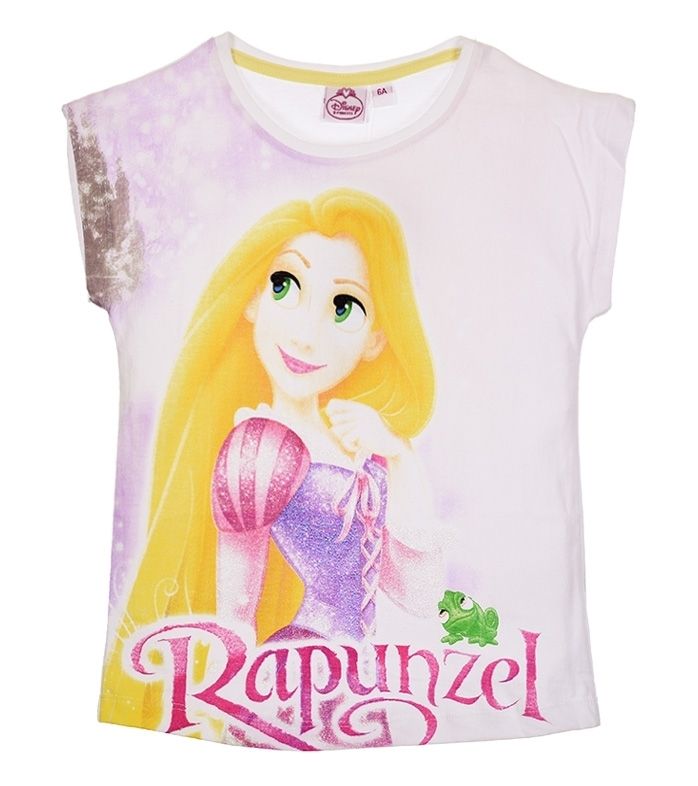 Śliczna Koszulka Bluzka PRINCESS ROSZPUNKA 114 cm