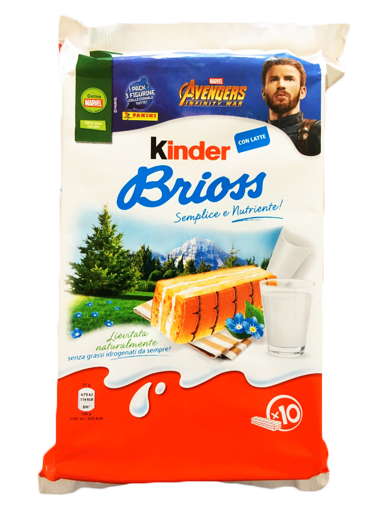 WŁOSKIE BATONIKI KINDER BRIOSS CON LATTE 270 gr