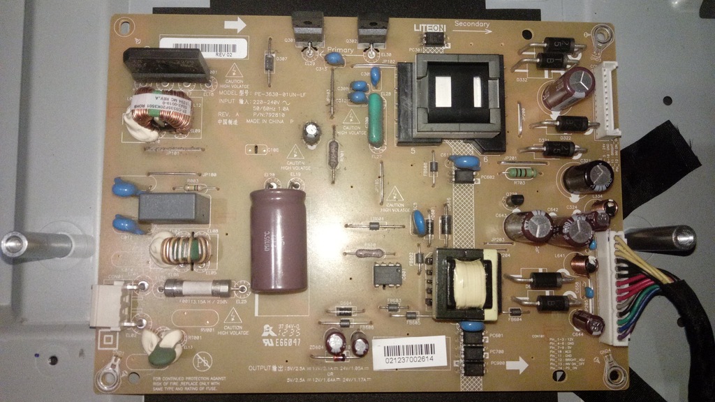 Zasilacz TV Toshiba PE363001UNLF