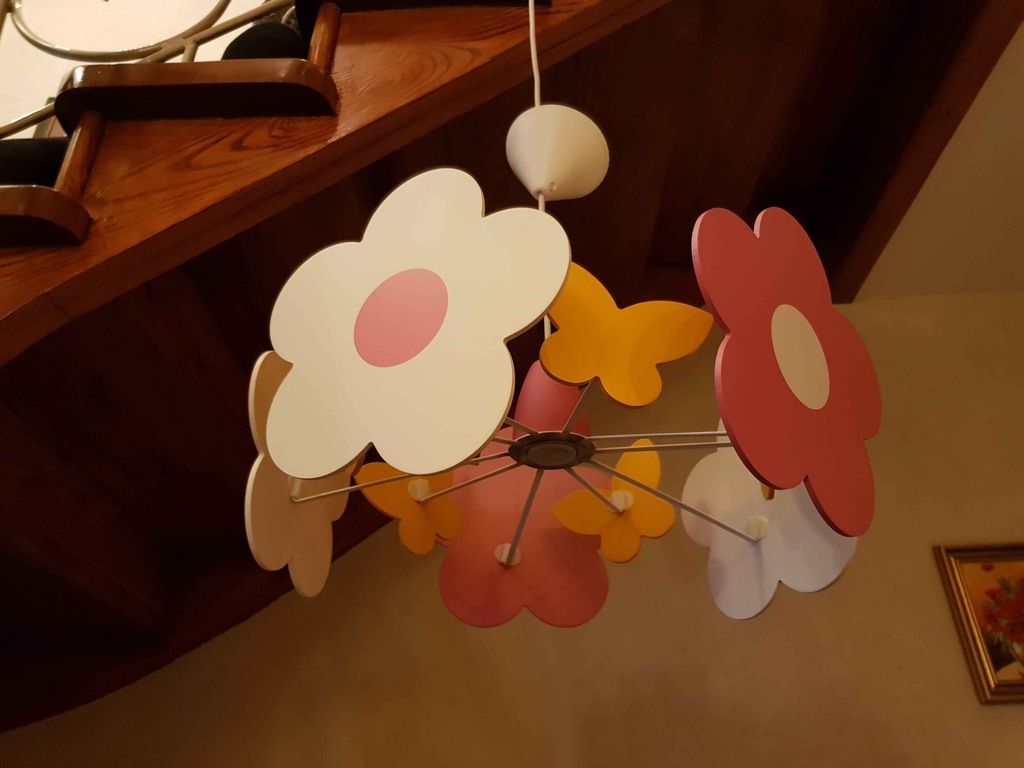 Lampa sufitowa MASSIVE motyle i kwiaty