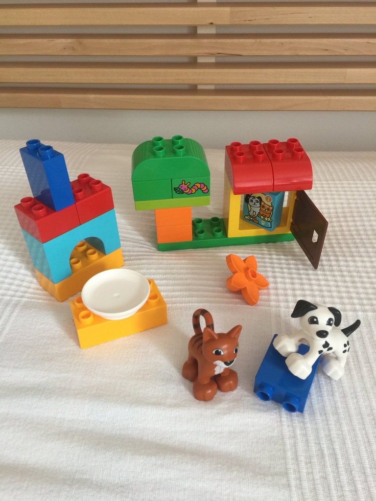 LEGO DUPLO zwierzątka domowe kot pies 6071215 2-5l - 7224885512 ...