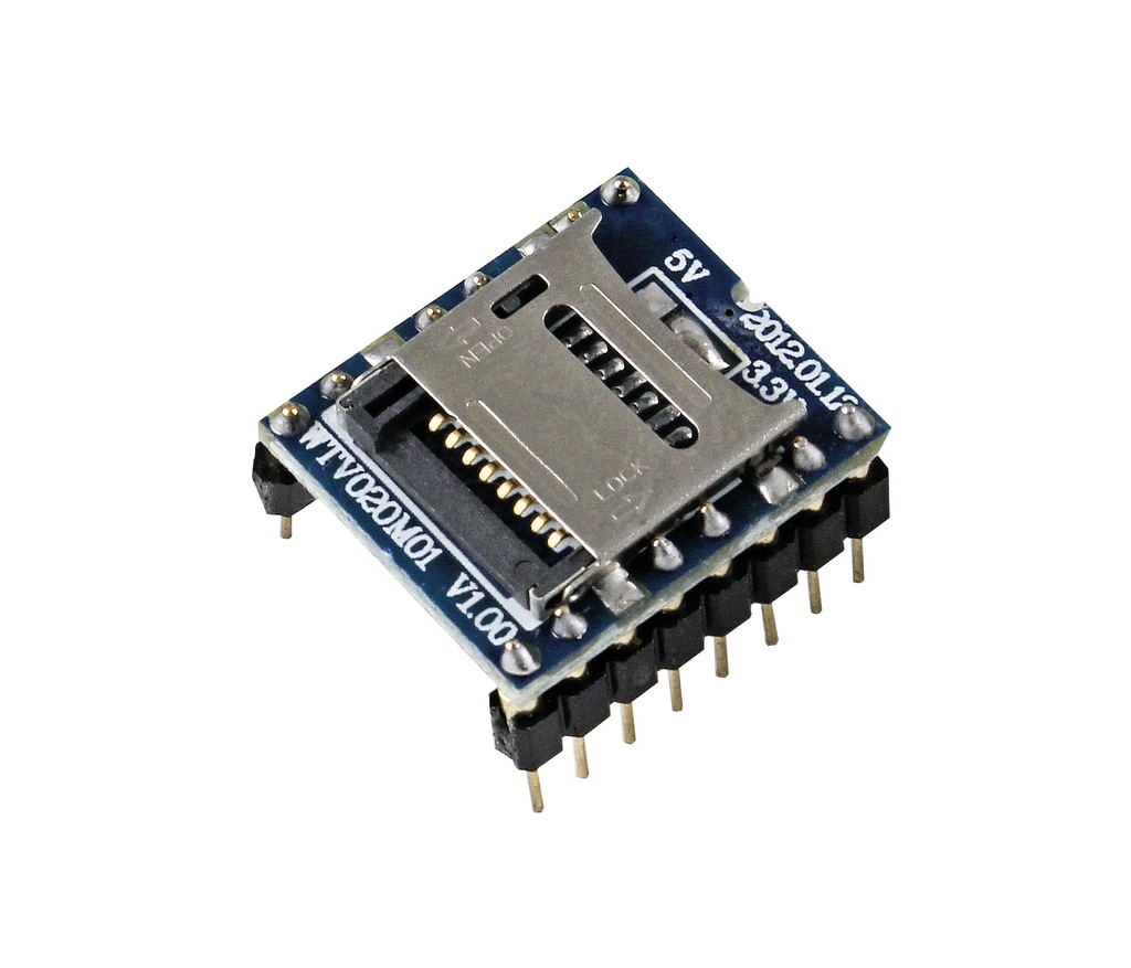 WTV020 MODUŁ DEKODER ODTWARZACZ MP3 microSD A20