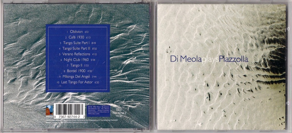 AL DI MEOLA - DI MEOLA PLAYS PIAZZOLLA [CD]