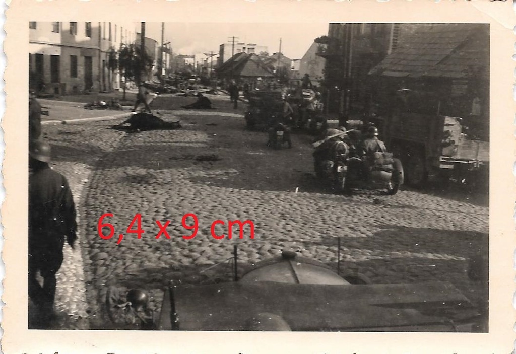 1939 walki uliczne Wehrmacht Kradmelder samochody