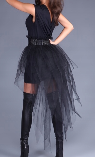 Sukienka czarna dopinany tiul XS Halloween - 7463307754 - oficjalne  archiwum Allegro