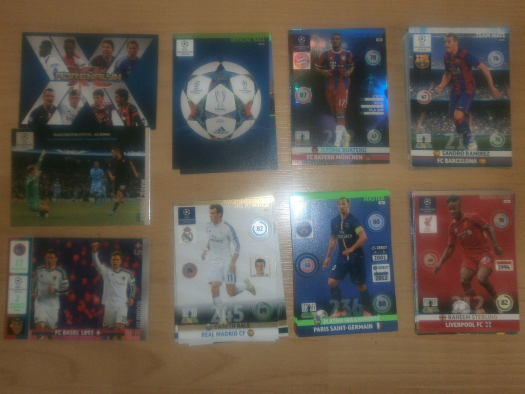 Karty pilkarskie Champions League 2014 2015 57 szt