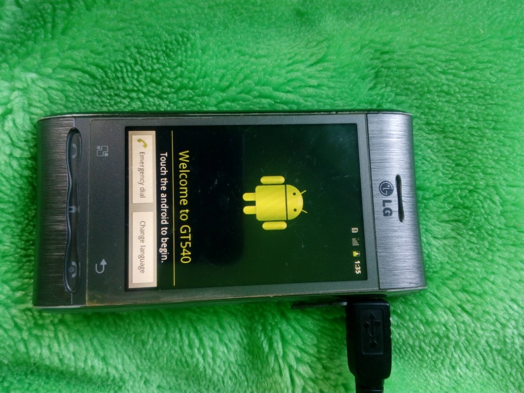 LG GT540, Android 2.3.7.