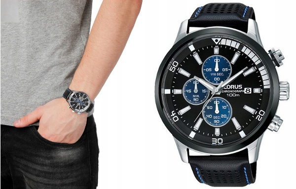WROCŁAW męski zegarek Lorus RM369CX9 CHRONO SPORT