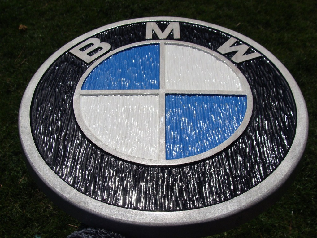 BMW e46 e36 e39 e60 z3 Duże logo w drewnie UNIKAT