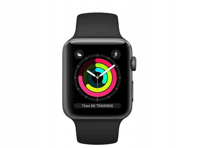 Czarny Smartwatch APPLE Watch 3 42mm NFC GPS BT