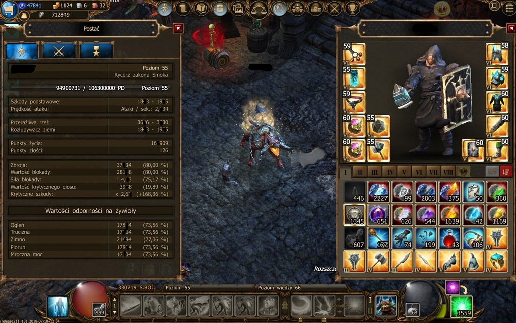 Drakensang online Rycerz zakonu smoka 55 lvl