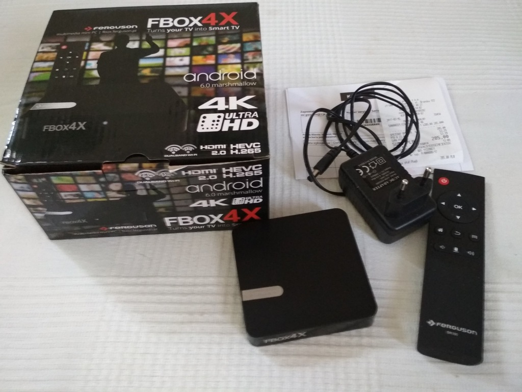 FERGUSON FBOX 4X Android Netflix Kodi na gwarancji