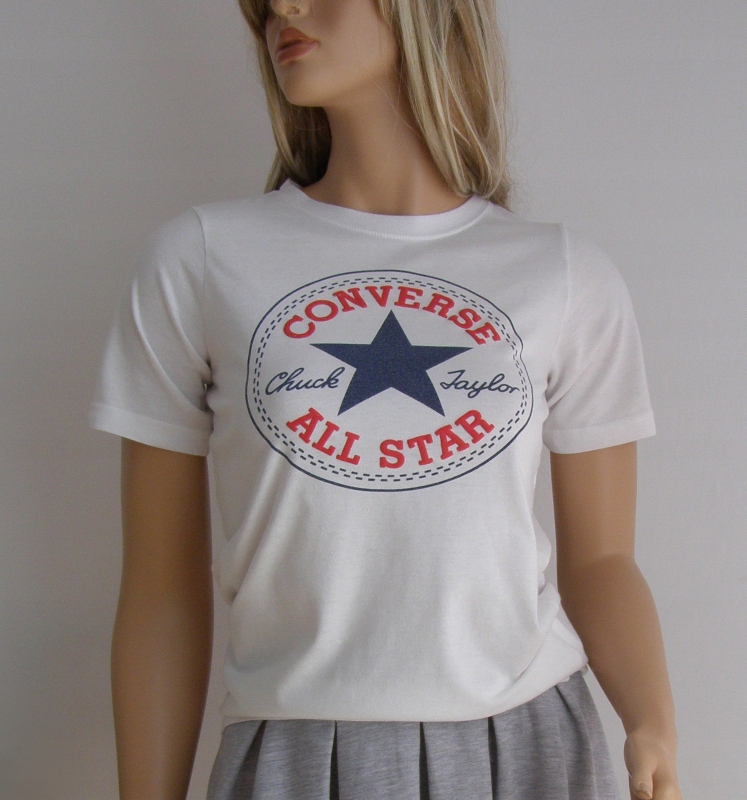 bluzka t-shirt Converse S/M biały