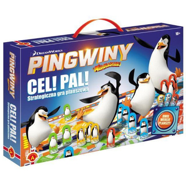 Gra planszowa Pingwiny z Madagaskaru Cel pal !
