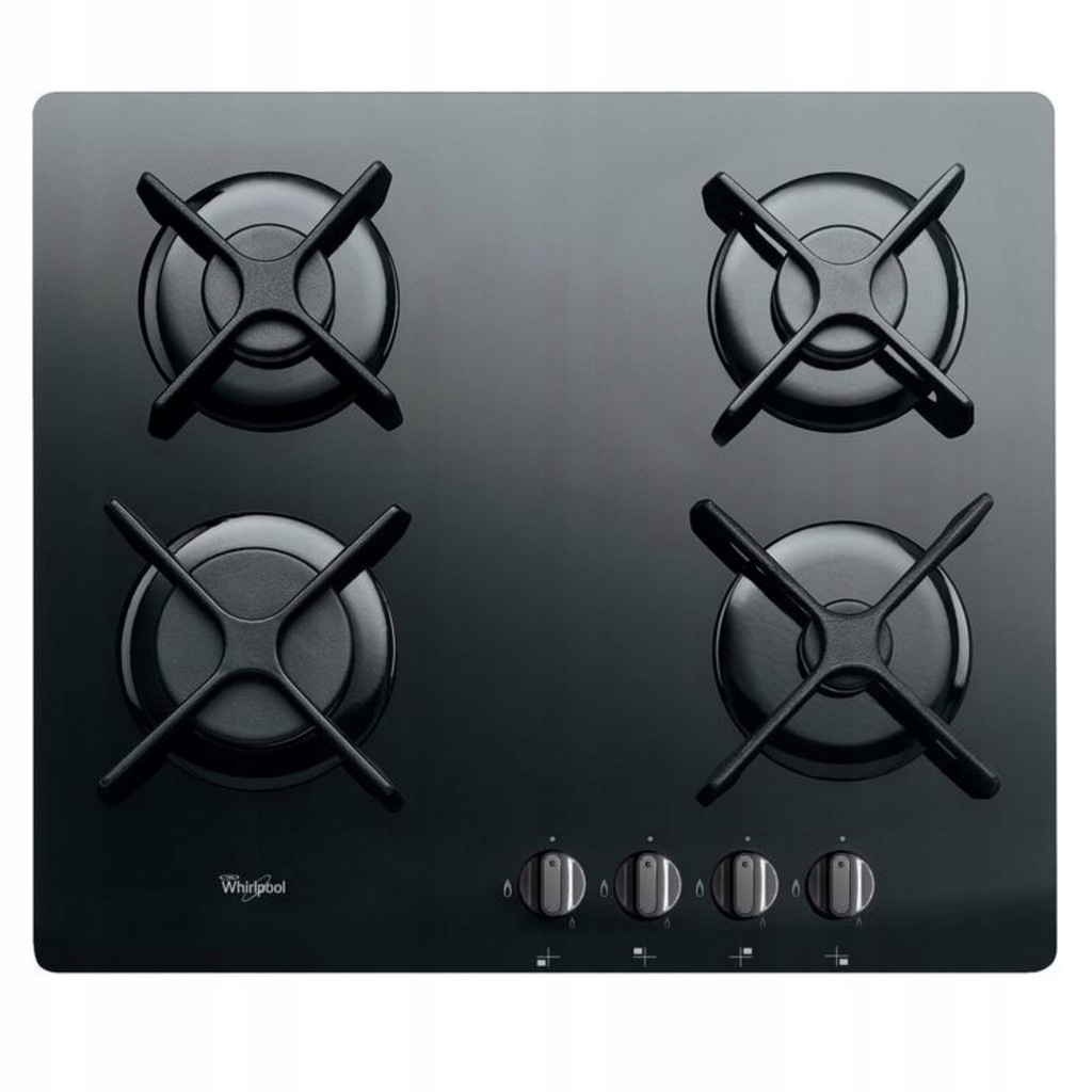 PŁYTA GAZOWA WHIRLPOOL AKT 6400/NB SZKŁO 4 POLA