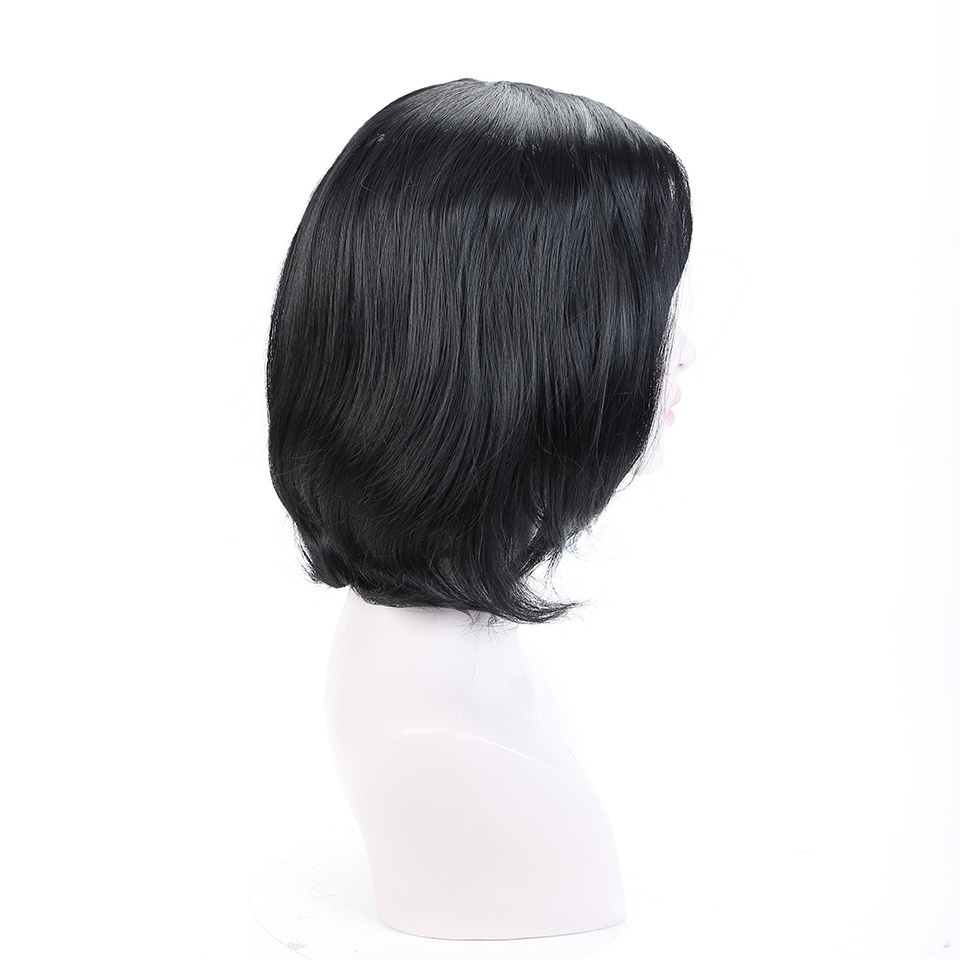 022 PERUKA CZARNE WŁOSY DO RAMION JAK NATURALNE