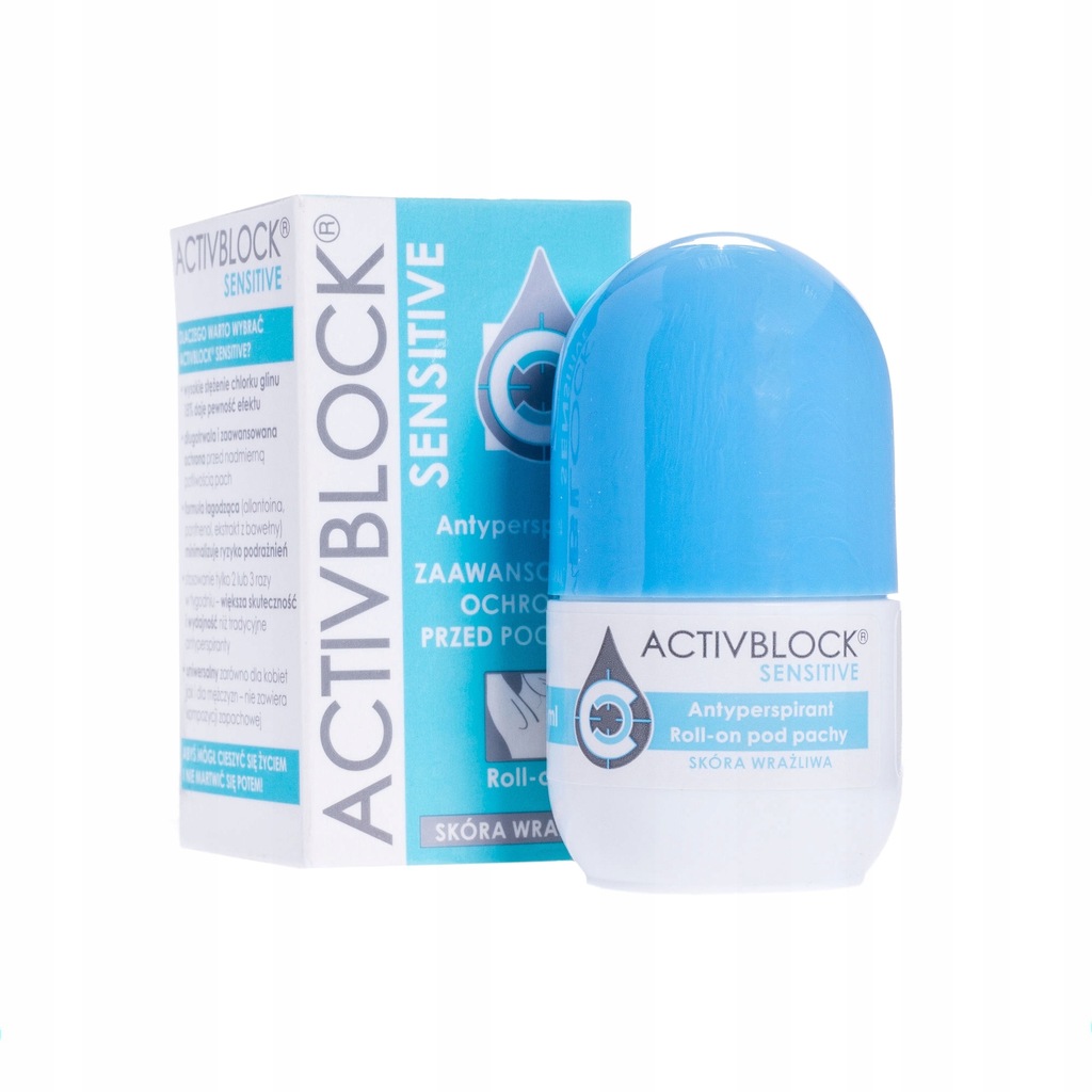 ACTIVBLOCK SENSITIVE ANTYPERSPIRANT ROLLON 25 ML