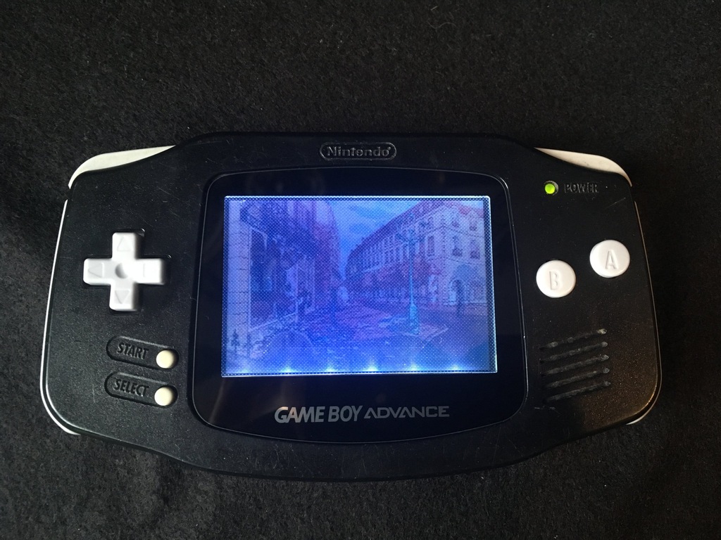 Gameboy Advance Czarny Podświetlany!