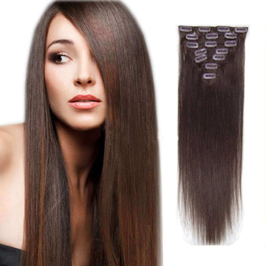 60cm  CLIP IN on Naturalne Włosy 7sz dopinki GĘSTE