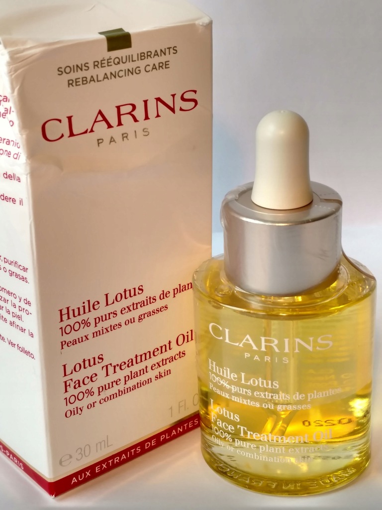 CLARINS LOTUS FACE OIL 30ml 100% natural extracts