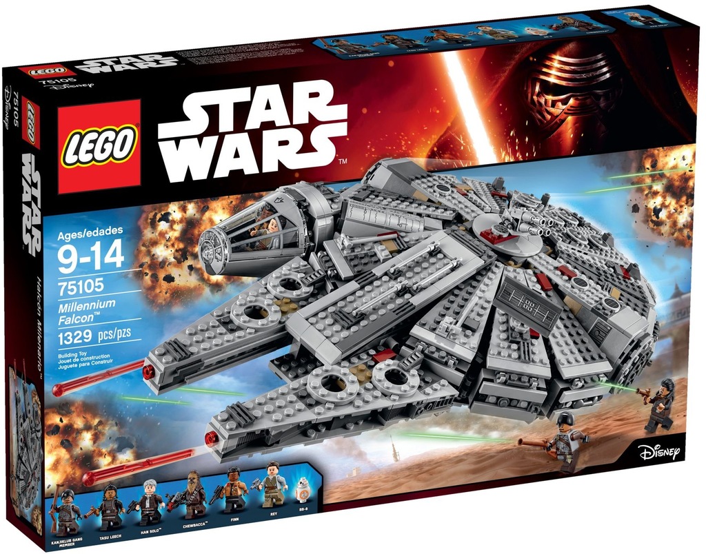 lego STAR WARS 75105 SOKÓŁ MILLENIUM HAN SOLO 24h.